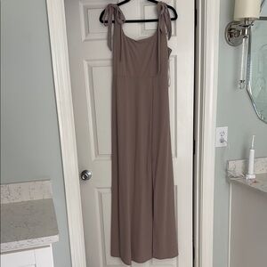 Birdy Grey Brown Spaghetti Strap Maxi Sundress